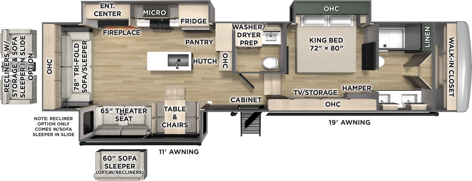 Columbus 383RLH Floorplan